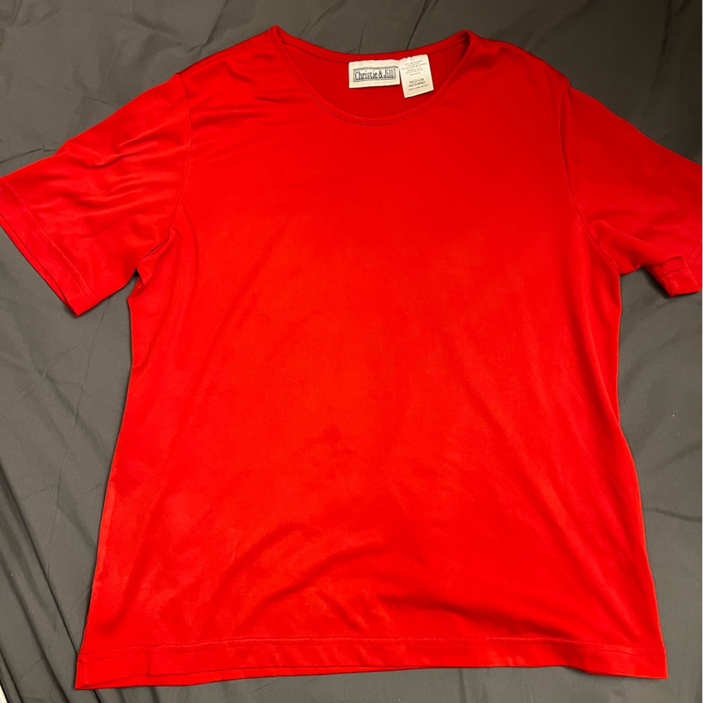 Vintage Red microfiber shirt.